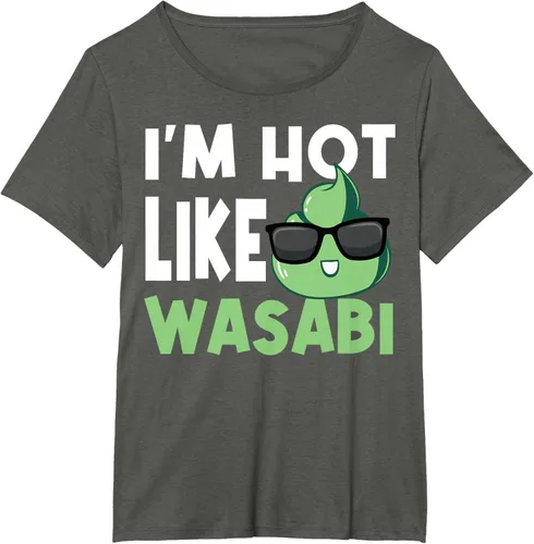Vista 13 de Wasabi - Camiseta de condimentos de pasta picante de rábano picante japonés, Negro