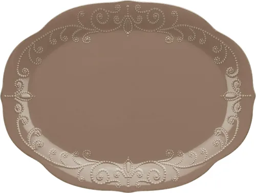 Vista 4 de Lenox Plato de acento francés Perle Latte
