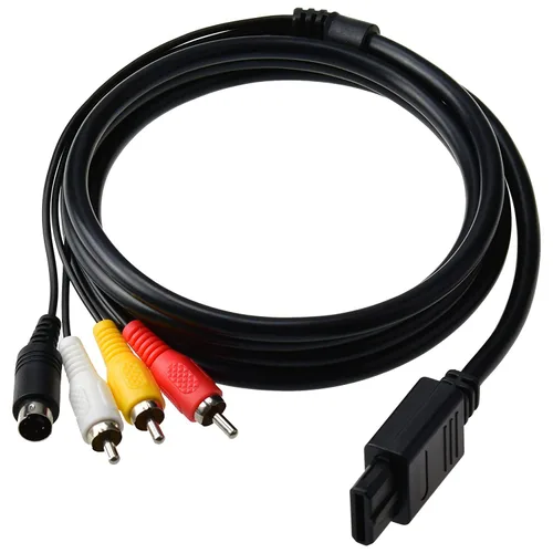 Vista 2 de AV Audio Video Cable Compatible with Nintendo Gamecube