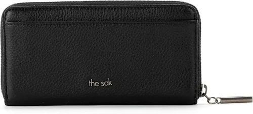 Vista 3 de The Sak Cartera Essential con cremallera en piel, color negro, Negro