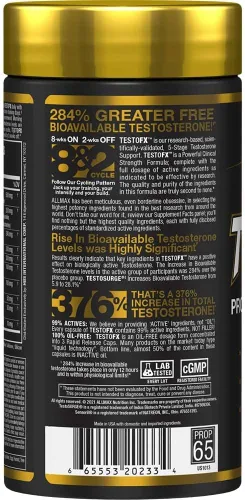 Vista 2 de ALLMAX TESTOFX - 90 Cápsulas - Apoya la producción de testosterona - 30 porciones