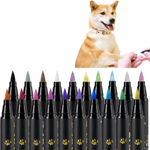 Vista 9 de OLINGYOU Esmalte de Uñas para Perro, Esmalte de Uñas para Perro con Lápiz de Secado Rápido-6 Colores, Juego de Esmaltes de Uñas para Mascotas