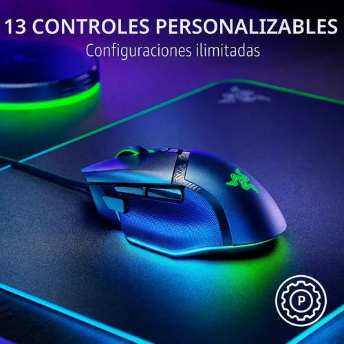 Vista 4 de Razer Basilisk V3 35K Ratón ergonómico para juegos con cable Bungee V3 Chroma