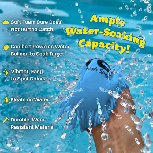 Vista 3 de Disco volador de agua suave para niños – ¡Rocea agua mientras vuela! Divertido juguete de agua de verano para playa, piscina, camping, lago, regalos