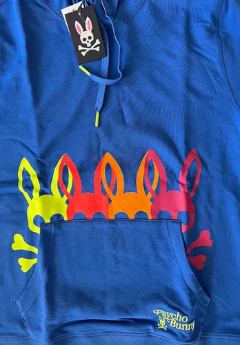Vista 3 de Psycho Bunny Sudadera con capucha para hombre, talla M, sudadera con capucha