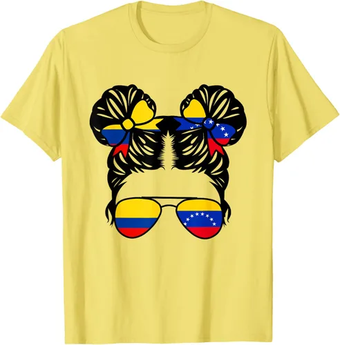Vista 40 de Camiseta Half Colombian Half Venezolan Girl Colombia Kids Heritage, Gris