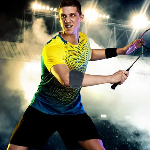 Vista 6 de Codera, coderas de tenis (1 par) para tendinitis y coderas de tenis, correas de codo de golfistas para hombres y mujeres, envolturas de neopreno