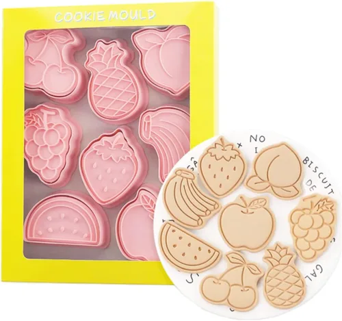 Vista 14 de Juego de 8 moldes de galletas de astronauta para hornear, moldes de galletas alienígenas, juego de moldes de galletas de meteoritos y herramientas