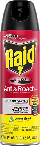 Vista 2 de Raid Ant & Roach Killer aroma a limón 1.09 libras (paquete de 5)