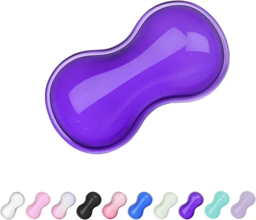 Vista 33 de Reposamuñecas de Gel para Teclado y Ratón, Reposamuñecas para Teclado, Soporte de Muñeca para Ratón, Alivio del Dolor, Toque Fresco, Antideslizante