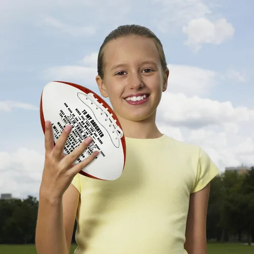 Vista 6 de KWOOD Balón de fútbol personalizado y grabado para hijo, de cuero para interior/exterior con bomba y bolsa de transporte, regalo de Navidad