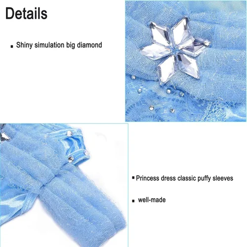 Vista 3 de Familycrazy Princess Dresses for Girls Cinderella Costume Toddler Halloween Christmas Cosplay Butterfly Fairy Fancy Dress