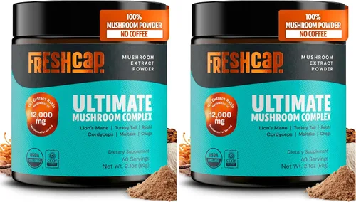 Vista 14 de Freshcap - Café de hongos premium, café instantáneo orgánico, 45 porciones