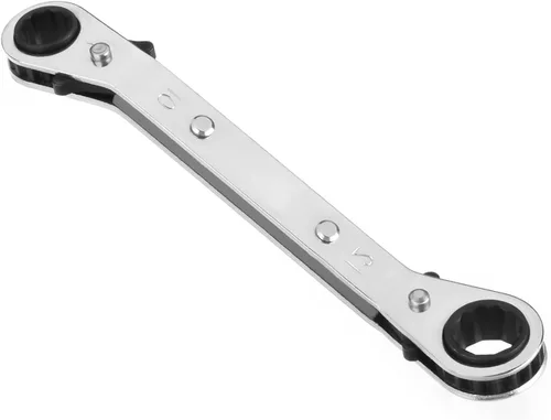 Vista 16 de Auniwaig 1/4 "-5/16 "Llave de trinquete reversible Cr-v Offset doble caja final llave de trinquete doble caja final llave de trinquete 1pcs