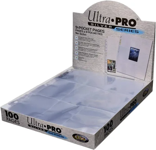 Vista 4 de Ultra Pro, 9 páginas de bolsillo serie Silver para tarjetas tamaño estándar, Azul, Estándar