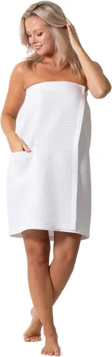 Vista 41 de Robe Direct Quick Dry, Lightweight Waffle Spa/Bath Wrap with Adjustable Closure & Elastic Top