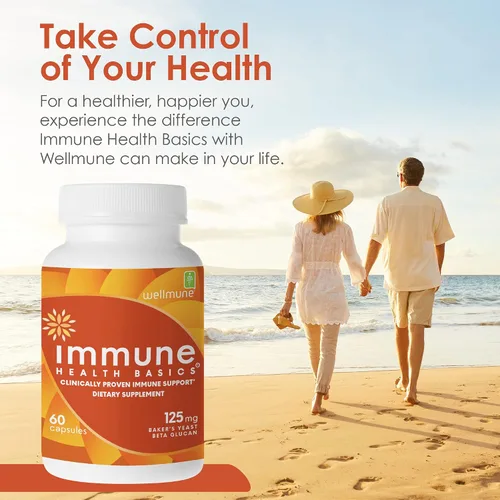 Vista 5 de Inmunidad ultra fuerte, apoyo inmunológico clínicamente probado, Wellmune Beta glucano altamente purificado, sin gluten, hipoalergénicas, sin OMG