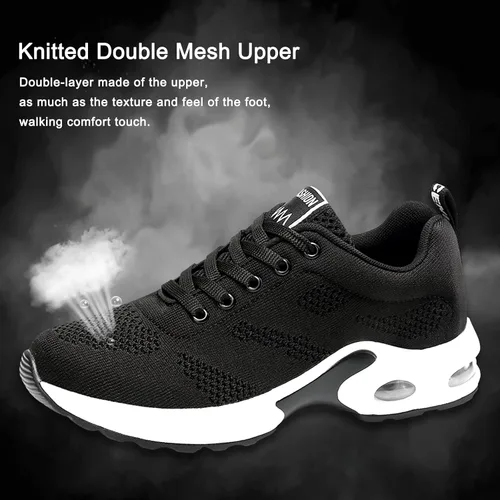 Vista 2 de AIRAVATA Air Cushion - Tenis de correr para mujer, transpirables, cómodos, antideslizantes, resistentes al desgaste