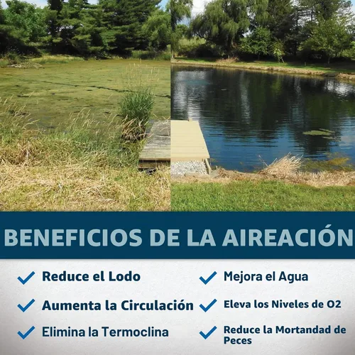 Vista 4 de Airmax PondSeries PS10 115V Sistema de aireación para estanques y lagos de hasta 1 acre