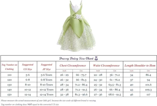 Vista 7 de Dressy Daisy Disfraz de princesa de rana para niñas pequeñas, disfraz de Halloween con accesorios, verde
