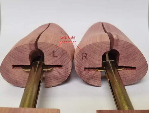 Vista 6 de Woodlore Árboles de zapatos para mujer (2 pares) combinados, madera de cedro aromático, fabricado en Estados Unidos