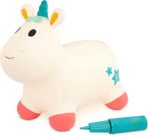 Vista 7 de B. toys – Juguetes inflables Bee Bouncer para montar – Juguetes para niños con bomba de aire – Juguetes para niños pequeños para el equilibrio