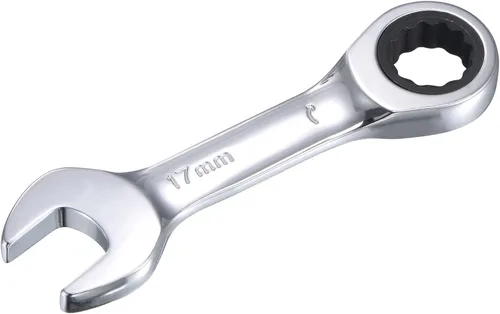 Vista 13 de uxcell Llave combinada de trinquete rechoncha de 0.236 in métrica 72 dientes 12 herramientas terminadas en caja de puntos, CR-V