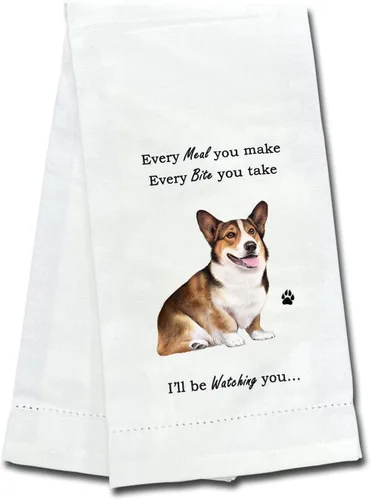 Vista 24 de E&S Imports Toalla de cocina de perro ganadero australiano Toalla de perro de ganado australiano