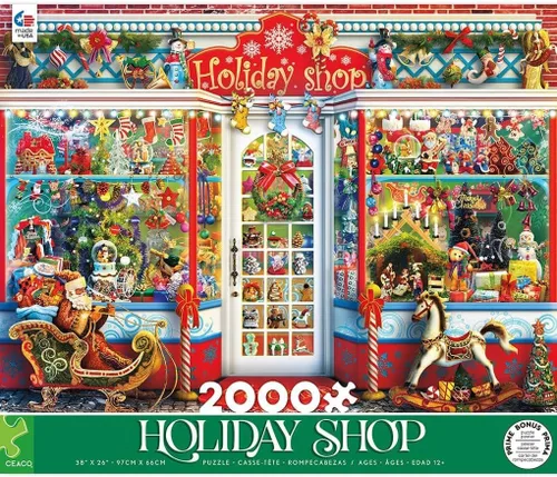 Vista 3 de Ceaco - Holiday - Holiday Shop - Rompecabezas de 2000 piezas