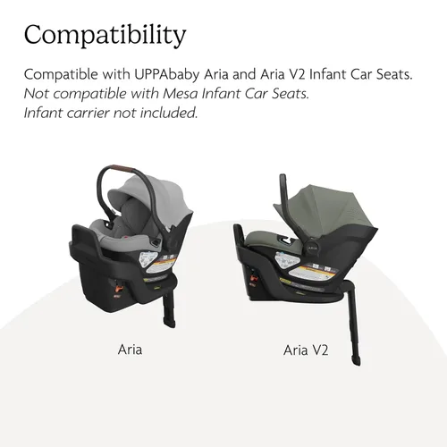 Vista 7 de UPPAbaby Extra Aria - Base de asiento de coche compatible con asientos de coche Aria Infantil/Instalación SmartSecure con pata de carga