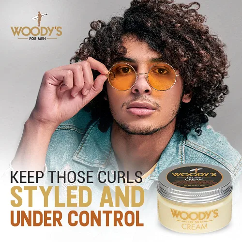 Vista 3 de Crema Woody estilo para hombres, styling Crema, 3.4 onza
