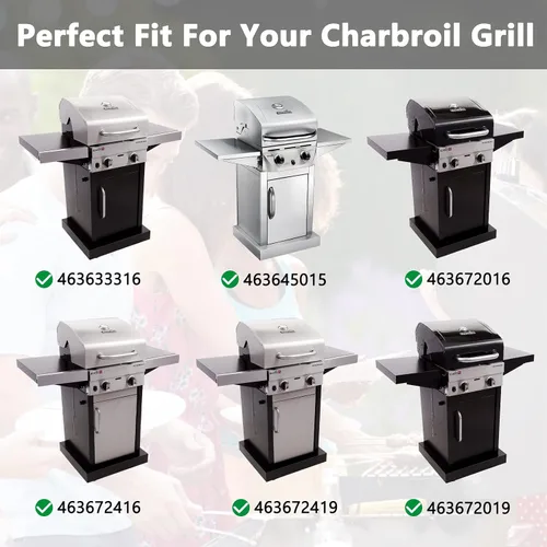 Vista 2 de Kit de reparación para Charbroil 463633316 463645015 463672016 463672416 463672419 463672019 463672216 463672219 piezas de parrilla, para Charbroil