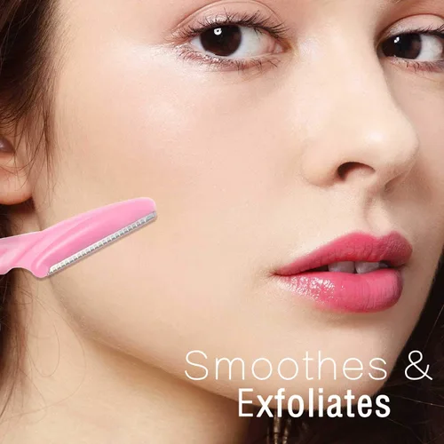 Vista 4 de Boao 60pcs Dermaplane Razor Microblades - Afeitadora facial para mujeres con cubierta protectora de acero inoxidable