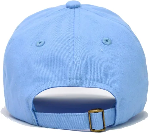 Vista 3 de Gorra de béisbol de estilo polo clásico bordado de algodón ajustable para hombres y mujeres de perfil bajo