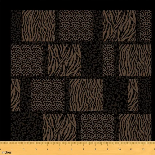 Vista 83 de Tela con Estampado de Leopardo por Yarda, Tela de Tapicería de Guepardo Africano Vida Silvestre para Sillas Sofá, Tela Impermeable de Piel de Animal