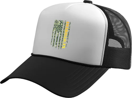 Vista 13 de Amarillo Texas Camouflage USA Flag Trucker Hat with Adjustable Mesh Back