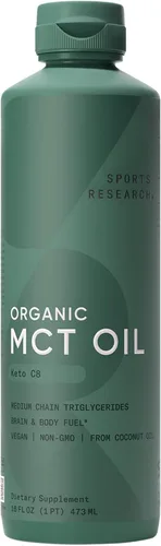 Vista 9 de Sports Research Aceite MCT Orgánico en Polvo – Keto y Vegano MCTs C8, C10 de Cocos – Combustible de Ácidos Grasos para Cerebro y Cuerpo, Sin OMG