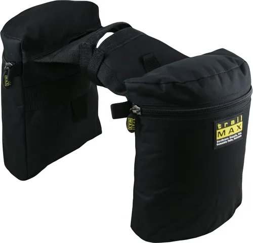 Vista 2 de TrailMax Bolsas de cuerno de caballo para montar en senderos - Bolsas medianas y grandes para caballos y mulas, equipo de sendero aislado con ajuste
