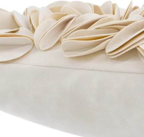 Vista 4 de KINGROSE Funda de Almohada Decorativa para el Hogar Hecha a Mano con Flores 3D Rectangular Cubierta de Cojín 12 x 20 Pulgadas para Cama Sala