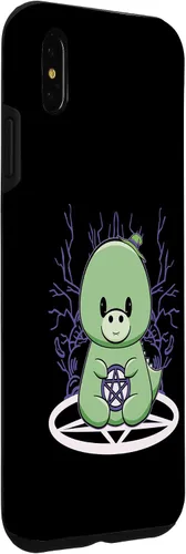 Vista 13 de iPhone 15 Dinosaur Tyrannosaurus With Pentagram Halloween Case