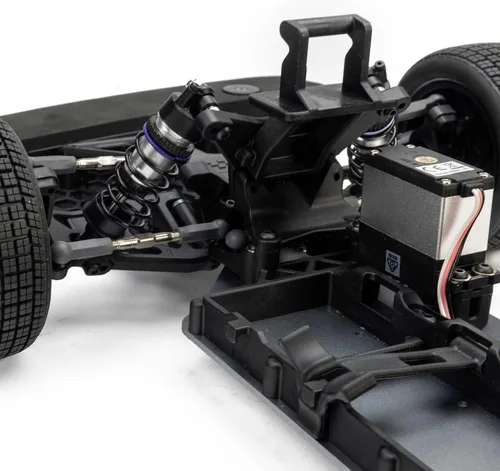 Vista 28 de Losi 22S RC Car Dirt Modelo tardío, azul, 1/10 2WD RTR Dirt Oval