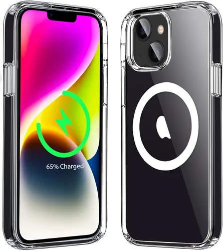 Vista 9 de Diseñada para iPhone Air, funda magnética con purpurina, compatible con carga inalámbrica, parte trasera brillante antiarañazos, a prueba de golpes