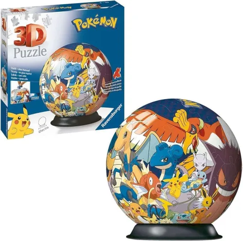 Vista 3 de Ravensburger Pokemon - Rompecabezas 3D para niños a partir de 6 años, 72 piezas, no requiere pegamento, regalos para niños y niñas
