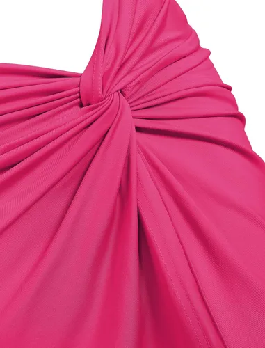 Vista 6 de ZAFUL Falda de 2 piezas para mujer con camiseta sin mangas, falda torcida de alta luz, vestido ajustado para fiesta, club, salida nocturna, cóctel
