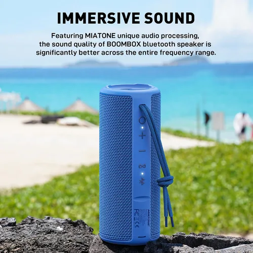 Vista 2 de MIATONE Altavoces Boombox al Aire Libre Portátiles Bluetooth Altavoces Inalámbricos Impermeables - Azul