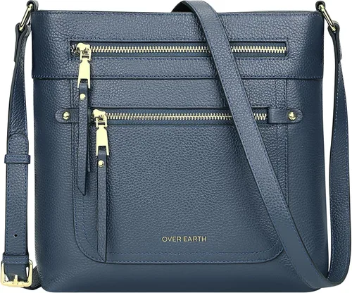 Vista 9 de Over Earth Crossbody Bags for Women Leather Purses for Ladies with Multiple Pockets
