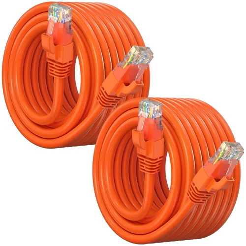 Vista 60 de Maximm Cable Ethernet Cat6, color negro (paquete de 2), cable UTP de 10 Gbps 550 MHz
