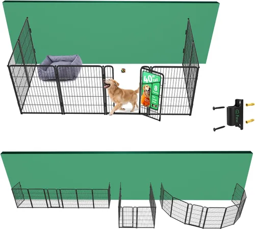 Vista 93 de FXW Homeplus Unleashed Corralito para Perros de Interior - Juego Sin Estrés y Seguro, Resistente de 24 Pulgadas 2 Paneles Corralito para Cachorros
