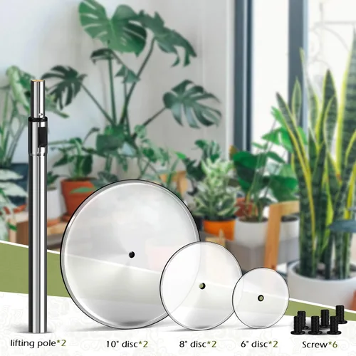 Vista 7 de Elevadores de plantas ajustables de 11 a 17 pulgadas para maceta interior, 1 juego de elevadores de plantas para macetas al aire libre, inserto