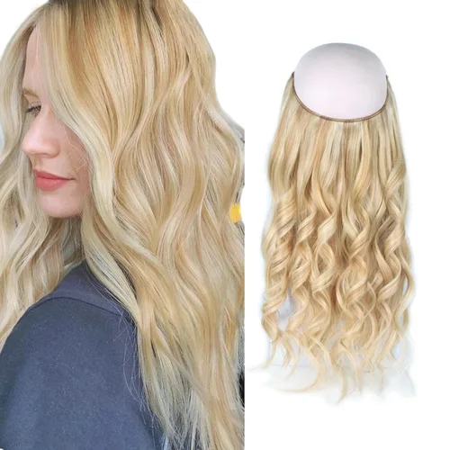 Vista 31 de Sassina Extensiones de Cabello con Alambre Invisible Cabello Humano Real con Alambre Transparente Tamaño Ajustable Clips Seguros Naturales Liso